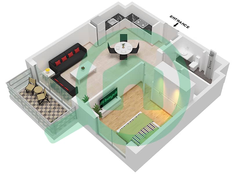 Гольф Гранд - Апартамент 1 Спальня планировка Тип/мера 2B/UNIT 3,7 FLOOR PODIUM Type 2B Unit 7,12 Floor podium 
Unit 12 Floor 1-8 
Unit 17 Floor 1 
Unit 11 Floor 9-10 
Unit 3,17 Floor 2-8

2B/Unit 3,7 Floor podium interactive3D