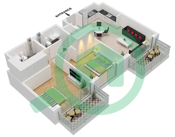 Type 1A Unit 5,10,14,16-17 Floor Podium Unit 15 Floor 1-8 
Unit 7 Floor 1 
Unit 2,7,15,21 Floor 2-8 
Unit 2,6,14,18 Floor 9-10 
Unit 2,6,13,17 Floor 11-12