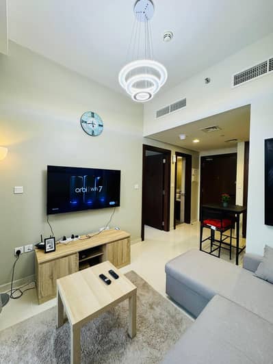 1 Спальня Апартамент в аренду в Бизнес Бей, Дубай - Living room 1. jpeg
