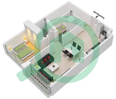 Пэлас Резиденсес Норт - Таунхаус 3 Cпальни планировка Единица измерения G10
