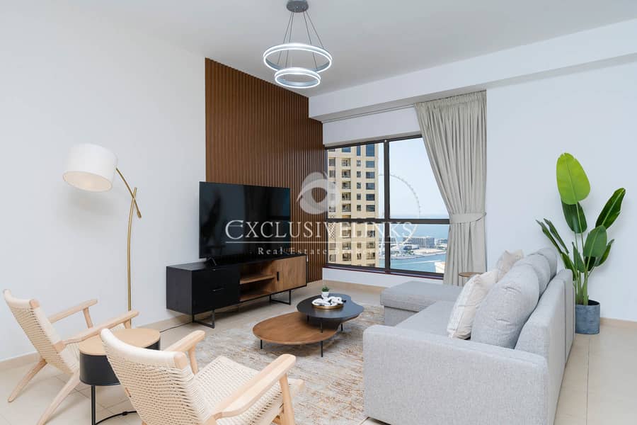 位于朱美拉海滩住宅（JBR），巴哈尔公寓，巴哈尔1号楼 2 卧室的公寓 16000 AED - 9973707