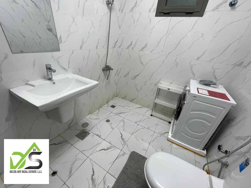 Furnished studio for rent in Riyadh, next to services, monthly including 2,700 dirhams