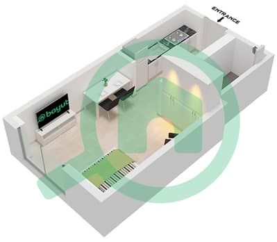 Manarat Living II - Studio Apartment Type 1 Floor plan
