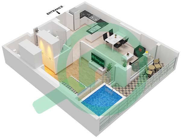 "Unit 2 Floor 1 
Unit 3 Floor 2-14"