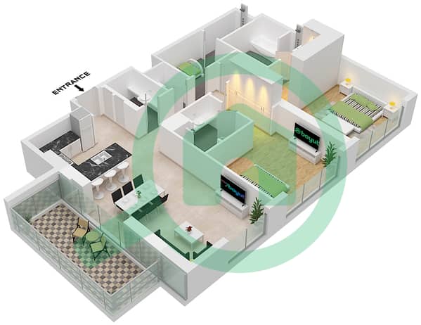 Type A Unit 6-7 Floor 2-15