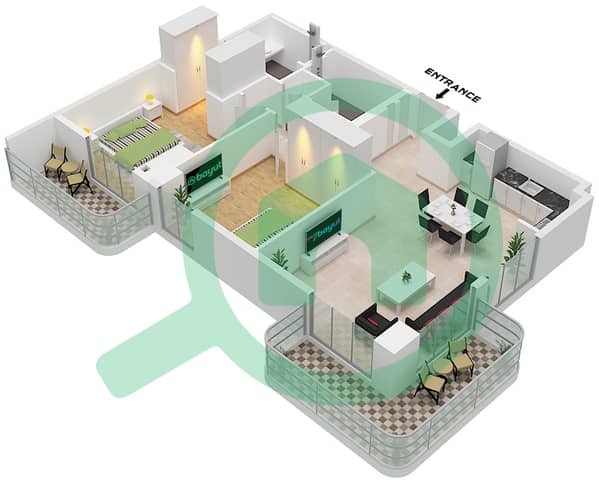 Type 1C Unit 2 Floor 2-5