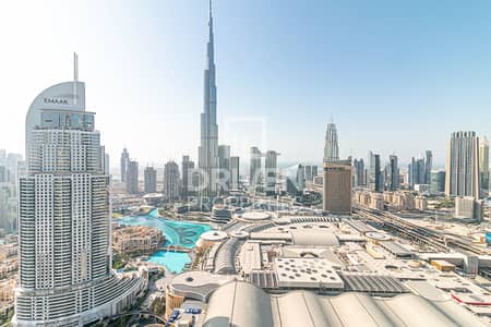 2 Bedroom Flat for Rent in Downtown Dubai, Dubai - Full Burj and Fountain View | Best Layout