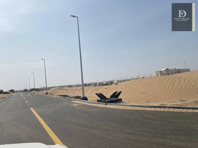 Residential land corner for sale in Sharjah Al Hoshi area