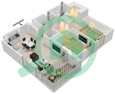 Parkside Views - 2 Bedroom Apartment Type/unit 1/UNIT 1-6,13 FLOOR 1-14 Floor plan