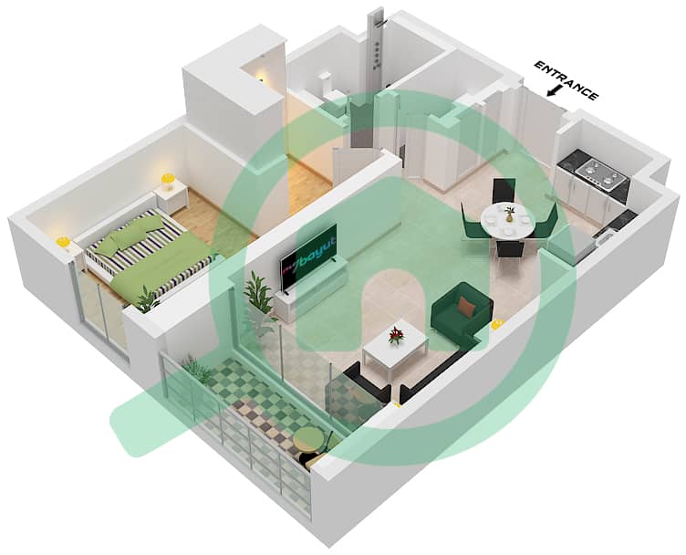 Парксайд Вьюс - Апартамент 1 Спальня планировка Тип/мера 1A/UNIT 3-7,11 FLOOR 1-14 Type 1A Unit 3-7 Floor 1
Unit 14 Floor 2-12
Unit 15 Floor 2-11
Unit 16 Floor 2-10
Unit 17 Floor 2-9
Unit 18 Floor 2-8,14
Unit 30-31 Floor 3-7
Unit 27-28 Floor 8
Unit 29 Floor 3-9
Unit 26 Floor 10
Unit 24-25 Floor 10-11
Unit 21 Floor 12-13
Unit 12 Floor 13-14
Unit 13 Floor 13
Unit 11 Floor 14 interactive3D