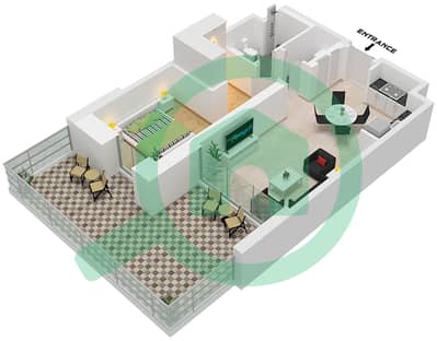 Parkside Views - 1 Bedroom Apartment Type/unit 2 / UNIT 2-4 FLOOR GROUND Floor plan
