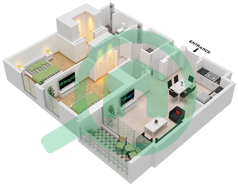 Парксайд Вьюс - Апартамент 2 Cпальни планировка Тип/мера 2 / UNIT 4-11 FLOOR 1-14 Type 2 Unit 9-10 Floor 2-8
Unit 11 Floor 1
Unit 9-10 Floor 9
Unit 8 Floor 10-13
Unit 7 Floor 2-8, 12-13
Unit 5 Floor 12-13
Unit 4,6-7 Floor 14 interactive3D