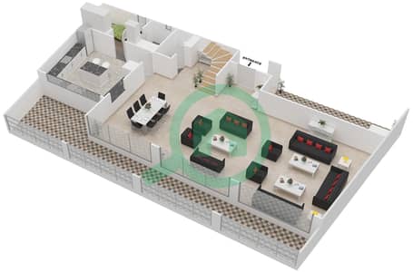 Palma Residences - 4 Bedroom Villa Type 2C Floor plan