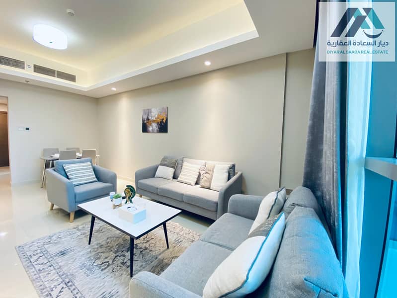 Brand new Furnished 1BHK, master bedroom spacious area with pool , gym