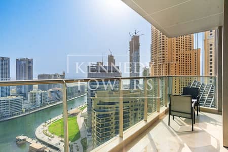 فلیٹ 1 غرفة نوم للايجار في دبي مارينا، دبي - 8. Balcony. jpg