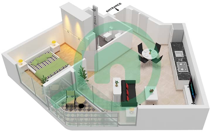 Type D Unit 4 Floor 7-24,26-55