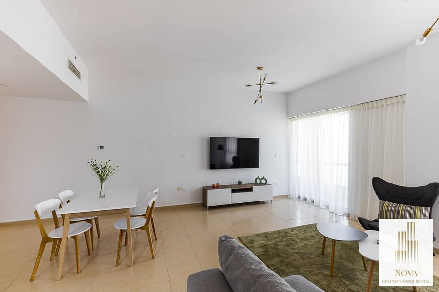 Bills Included! Serviced 1 BR Full Sea View JBR