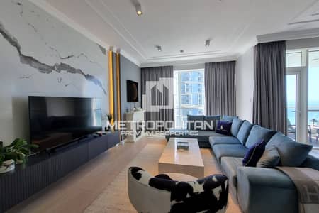 2 Bedroom Flat for Rent in Jumeirah Beach Residence (JBR), Dubai - Upgraded | Fully Furnished |Beach Access| Sea View