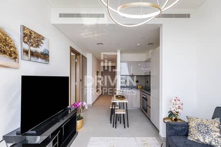 1 Bedroom Flat for Rent in Sobha Hartland, Dubai - High Floor | Fully Furnished with Burj View