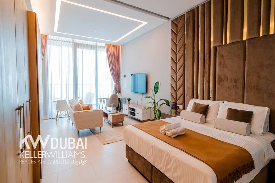 Partial Burj View | High Floor | Furnished