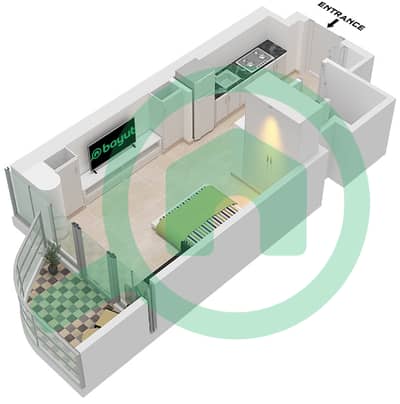 Ellington Views II - Studio Apartment Type/unit 1/UNIT E02,E04 FLOOR 1-14 Floor plan