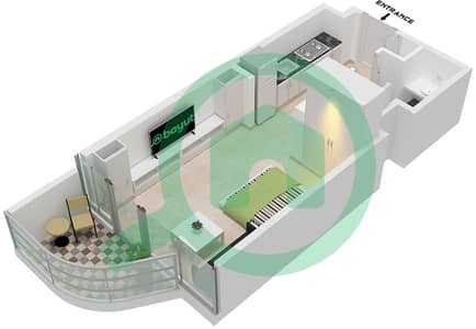 Ellington Views II - Studio Apartment Type/unit 3/UNIT E09,E11 FLOOR 1-13 Floor plan