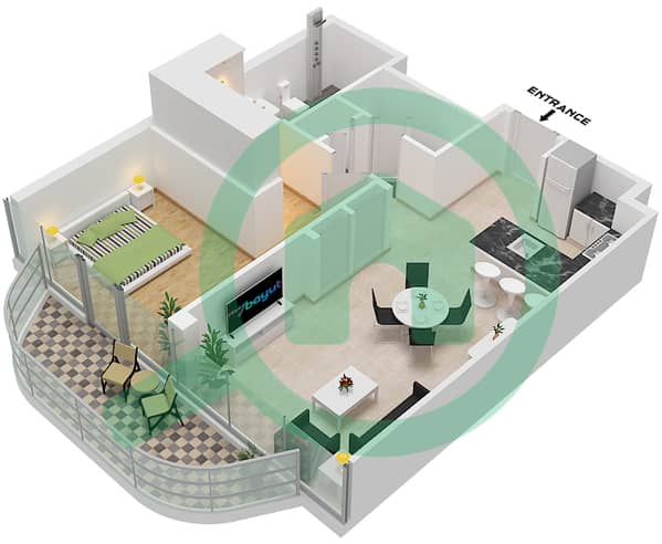 Type 3 Unit E03 Floor 1-16 E07 Floor 1,13,14 E09 Floor 2-12