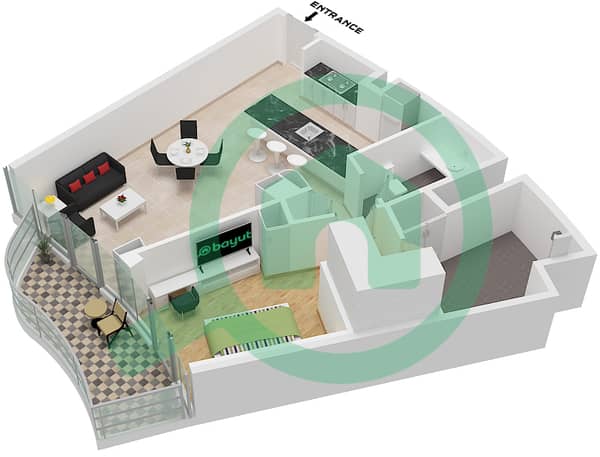 Type 4 Unit E02 Floor 15,16 E06 Floor 1,13,14 E08 Floor 2-12