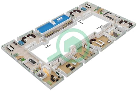 Burj Binghatti Jacob & Co Residences - 7 Bedroom Penthouse Type BILLIONAIRE Floor plan