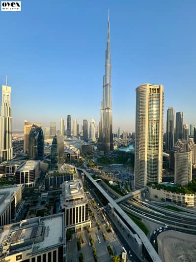 Fully furnished corner unit but Burj Khalifa, Fountain and Sea View