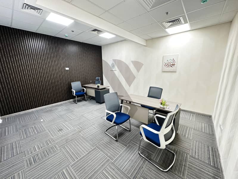 Fully Furnished Office Space DEWA & Included