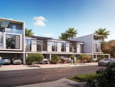 4 Bedroom Townhouse for Sale in Dubailand, Dubai - Townhouse Front View Day. jpg