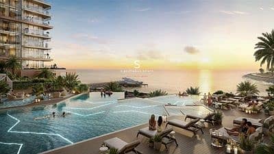3 Bedroom Apartment for Sale in Al Marjan Island, Ras Al Khaimah - Playa del Sol - pool deck. jpg