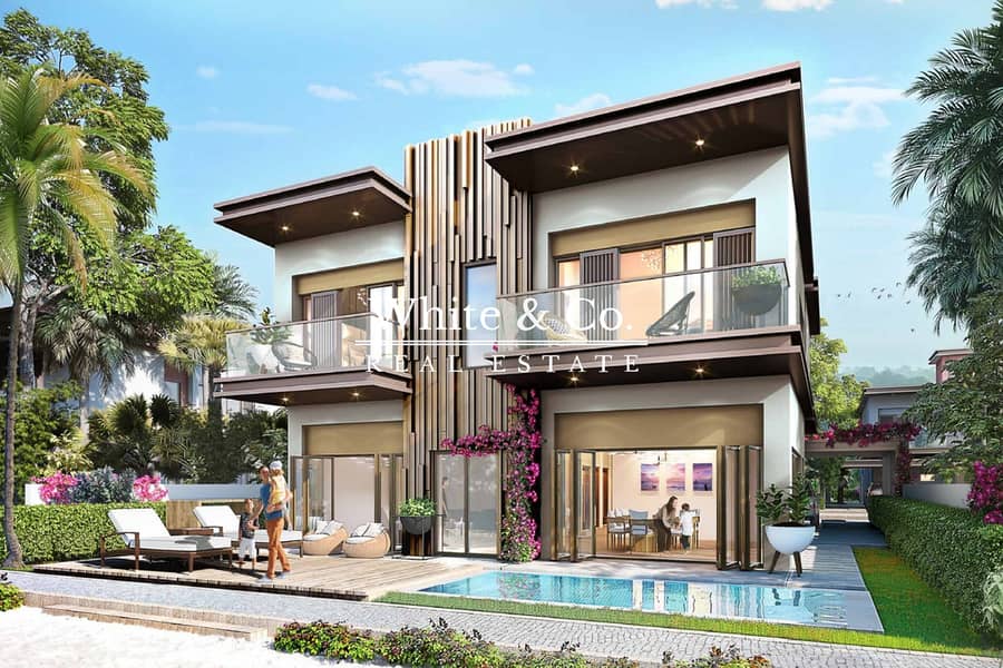 位于大马士革湖住宅，尼斯别墅 4 卧室的联排别墅 2415000 AED - 10095831