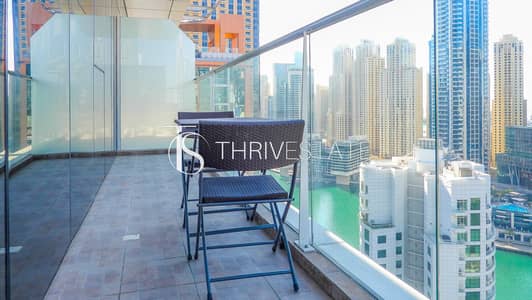 Studio for Rent in Dubai Marina, Dubai - Premium Studio | Marina View and Balcony | Vacant