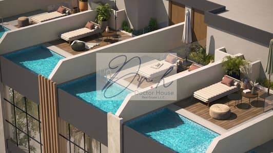 فیلا 3 غرف نوم للبيع في مدينة خليفة، أبوظبي - Cam07-Pool view. jpg