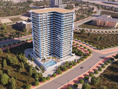 Studio for Sale in Dubai Land Residence Complex, Dubai - AerialView01. jpg