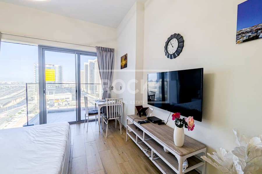 Fully Furnished Studio | Balcony | Near To Metro