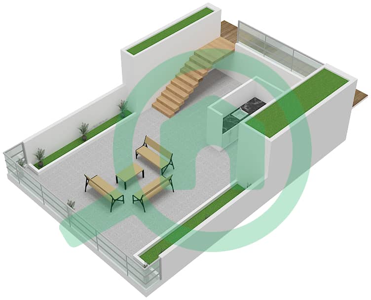 Creek Waters 2 - 3 Bedroom Apartment Unit 02,04,06 FLOOR GROUND,P1 Floor plan Unit 02,04,06, Floor 1 interactive3D
