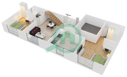 Alcove - 2 Bedroom Apartment Type B3 FLOOR 5 Floor plan