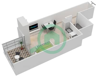Elite Sports Residence 8 - Studio Apartments Unit 1 Floor plan
