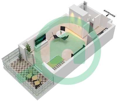 Вьюз 2 от Данубе - Апартамент Студия планировка Тип/мера A/UNIT 3-9,13 FLOOR 2-21