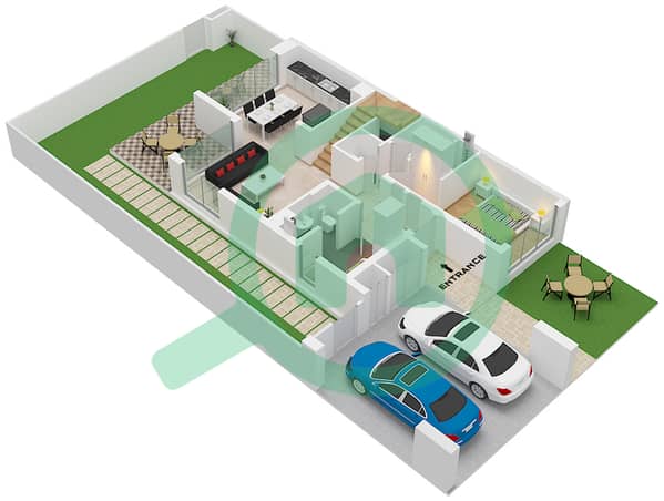 Type Mysk A Unit TH 01, Ground Floor
