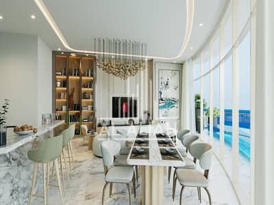 阿尔马扬岛， 拉斯海玛 3 卧室公寓待售 - 3BR Living View 01. jpg