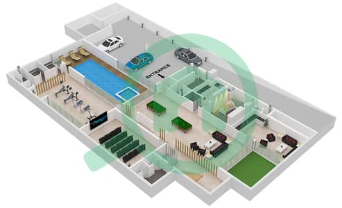 Morocco - 6 Bedroom Villa Type LV-1000K Floor plan