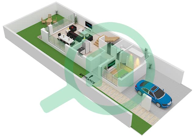 "Type LTH-5K 
End Unit Ground Floor"