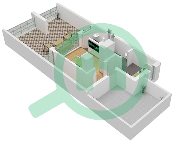 "Type LTH-5K 
Middle Unit Second Floor"
