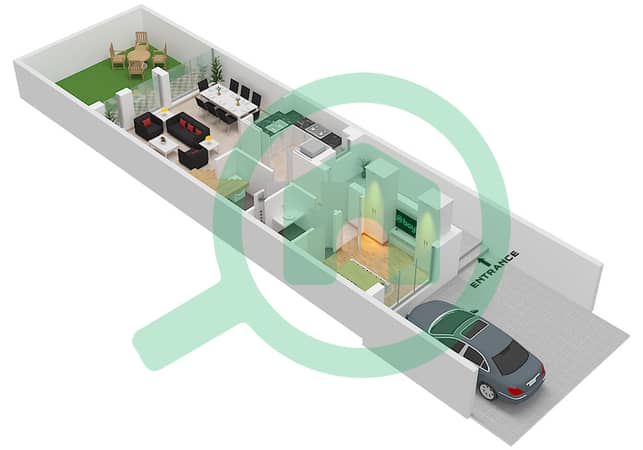 "Type LTH-4K 
Middle Unit Ground Floor"