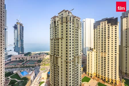 1 Bedroom Apartment for Rent in Jumeirah Beach Residence (JBR), Dubai - Sea View I Renovated I Fully Furnished I Vacant