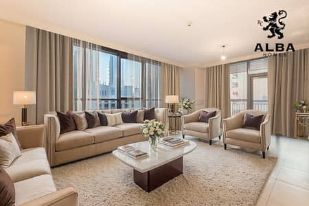 2 Bedroom Apartment for Rent in Dubai Creek Harbour, Dubai - LIVING. jpg